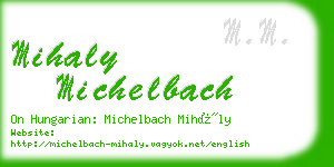 mihaly michelbach business card